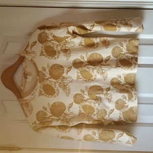Long sleeve organic cotton sunflower shirt